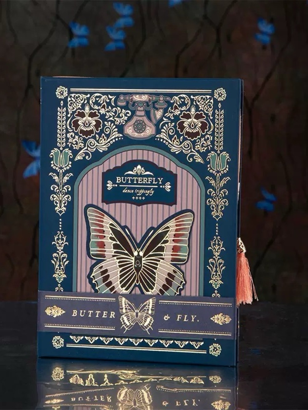 Vintage Butter Butterfly Notebook